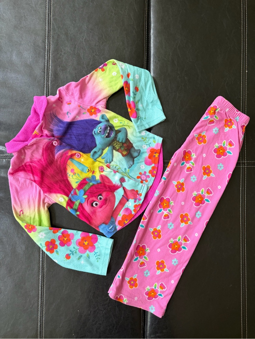 Trolls - Girl’s Poppy and Branch - Two-Piece Pajama Set